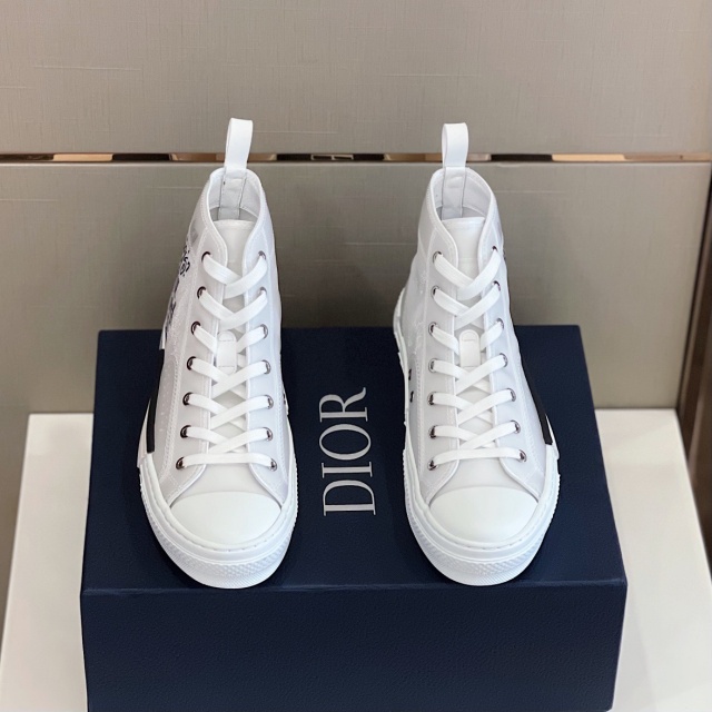 디올 DIOR 남여공용 오블리크 하이탑 스니커즈 D1497