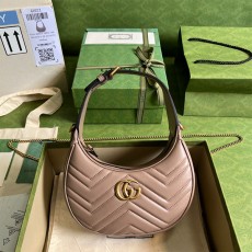 구찌 GUCCI GG 마몽 하프문 쉐입 미니백 699514 GU02190