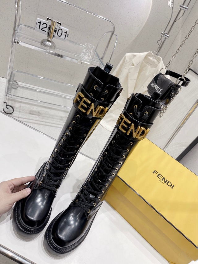 펜디 FENDI 여성 하프 부츠 F268