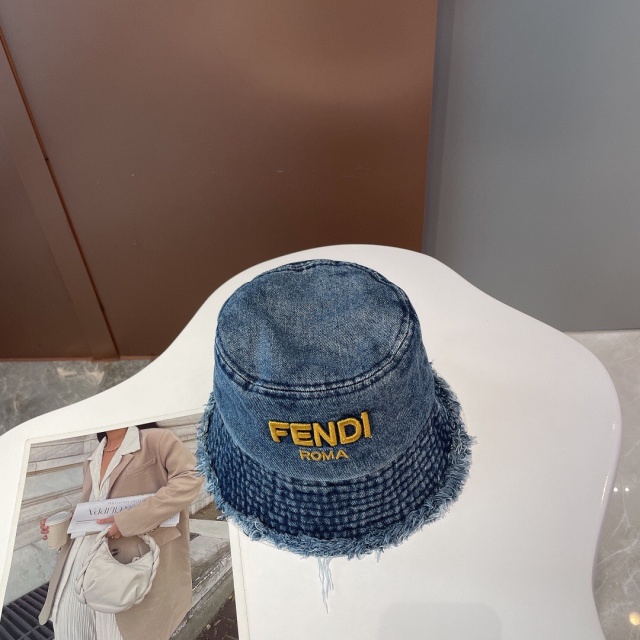 펜디 FENDI 여성 데님 벙거지 F00105