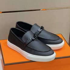 에르메스 HERMES 남성 게임 레더 스니커즈 H08758