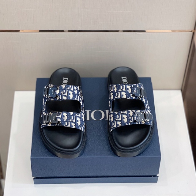 디올 DIOR 남성 오블리크 아쿠아 샌들  D1654