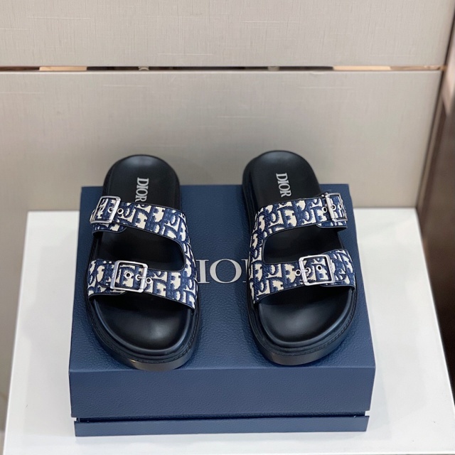 디올 DIOR 남성 오블리크 아쿠아 샌들  D1652