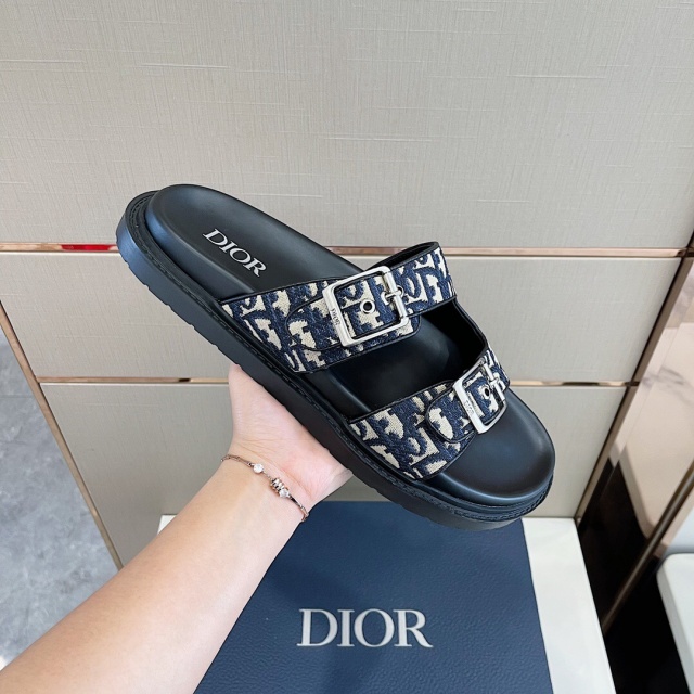 디올 DIOR 남성 오블리크 아쿠아 샌들  D1652