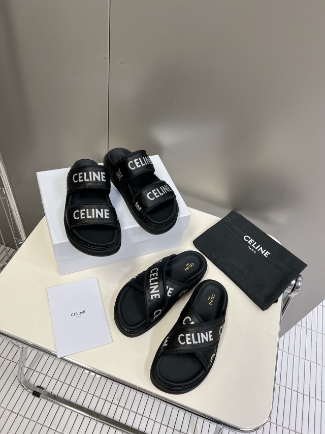 셀린느 CELINE 여성 슬라이드 뮬  CL146