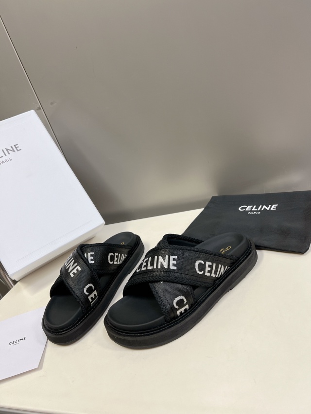 셀린느 CELINE 여성 슬라이드 뮬  CL146