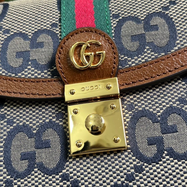 구찌 GUCCI 오디피아 웹 스몰 탑핸들 651055 GU1008