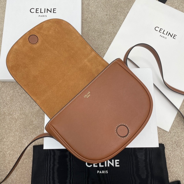 셀린느 CELINE 트리오페 가죽 폴코백 198263 CL0580