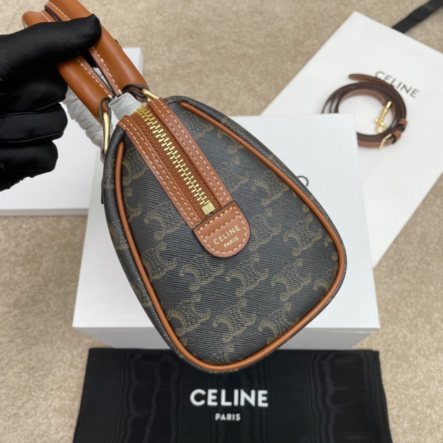 셀린느 CELINE 트리오페 캔버스 스몰 보스턴백 197582 CL0588