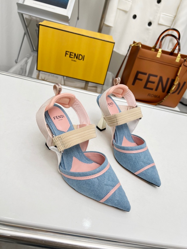 펜디 FENDI 여성 하이힐 슬링백 F309