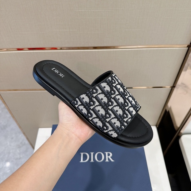 디올 DIOR 남성 오블리크 슬리퍼 D1722