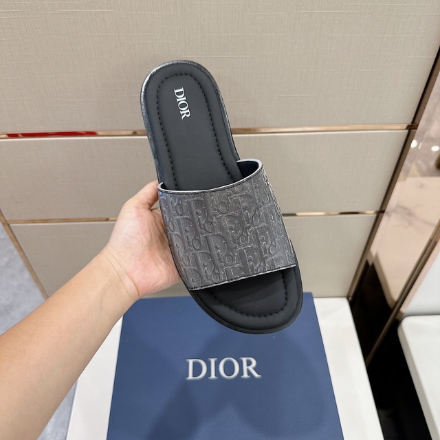 디올 DIOR 남성 오블리크 슬리퍼 D1721