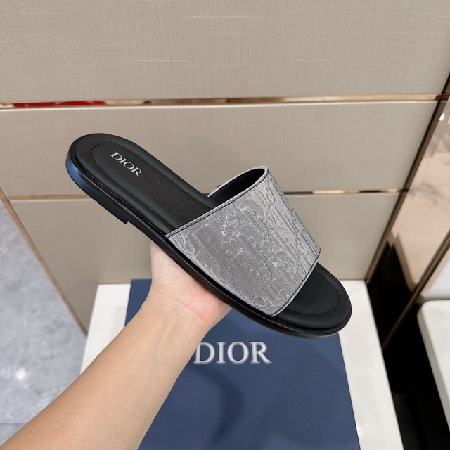 디올 DIOR 남성 오블리크 슬리퍼 D1721