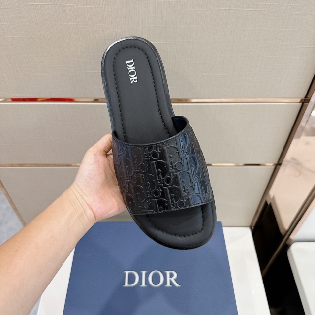 디올 DIOR 남성 오블리크 슬리퍼 D1721